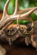 Slavic earrings Zawada Lanckoro?ska, bronze