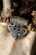 Luksusowy amulet Thorshamer Sigtuna, brąz srebrzony