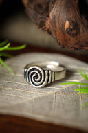 Angelsaksische ring 7e-8e eeuws, verzilverd brons