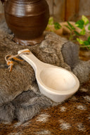 Cucchiaio da servizio con cordino in pelle