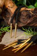 Veters met aiglets 150 cm, set van 5, zwart