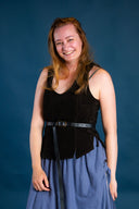 Lisa leren lijfje, bruin