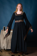 Medieval dress Eleonora, black