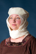 Middeleeuwse sluier, crème