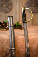 1840 US Army cavalerie sabel met schede, semi-scherp