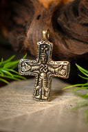 Gotland Viking gioiello a croce, bronzo