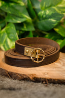 15e eeuwse riem Anjou, 150 cm, bruin