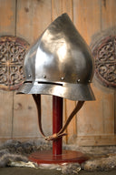 chapel de fer allemande du XVe siècle avec finition antique, 1,6 mm