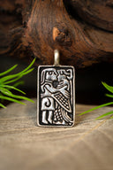 Amulett der Liebe aus dem 6. Jahrhundert, versilberte Bronze