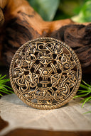 Fibule à disque de style Borre, bronze