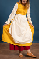 Forklæde Alianor, naturlig