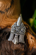 10e eeuwse Vikingraaf hanger, verzilverd brons