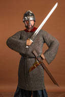 Hauberk, sin remaches, acero para muelles 8 mm