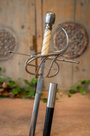 Rapier Dumas mit Scheide, semi-scharf