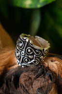 Gallischer Ring La Tène, versilberte Bronze