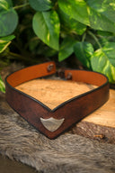 Skórzana korona Finwe, brązowy