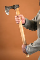 Vikingbijl, handgesmeed staal, type B, semi-scherp