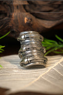 Anillo de la Edad del Hierro Germánica Segerstad, bronce plateado