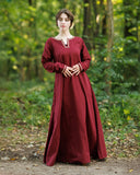Medieval vestido Heloise, rojo