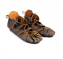 Leren sandalen, ijzertijd, bruin