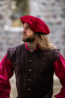 Velours béret, rouge