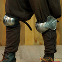 Medieval poleyns, knee cops with rondels, 1.6 mm