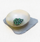 Glaskralen, groen, 10 stuks