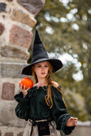 Chapeau de sorcière, noir, feutre de laine