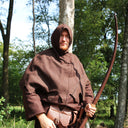 Marksman boog re-enactment / LARP, 58" (147 cm), 25 lbs, donkerbruin