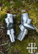 Milanese canons d'avant-bras avec grands coudières, 1,5 mm