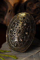 Viking schildpad broche British Museum, verzilverd brons, prijs per stuk