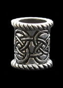 Celtic bead beard srebrny, sterling srebrny