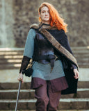 Viking mantel Bjorn zwart