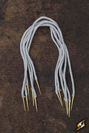 Cordón con herretes, juego de 6, natural