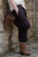 Broek met knopen, bruin