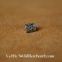 Vikingbaardkraal met ruitmotief, sterling zilver