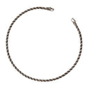 Vikingtorque met wolvenkoppen, verzilverd brons