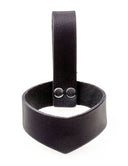 Leather drinking horn holder 0,7 L and larger, black