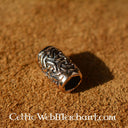 Baardkraal met Keltische knoop, brons