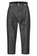 1920 broek Ollie, zwart