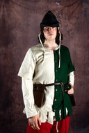 Surcot Aleran, links, groen, wolmix