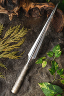 Ozdobiony grot włóczni Wikingów, średnio ostry