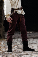 Cotton trousers Alin, dark brown