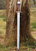 Wikingerschwert mit gewelltem Knauf, kurz, stumpf (battle-ready)