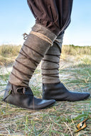 Beenwindsels vissegraatmotief, koolstof grijs, wolmix