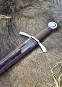 Middelalderligt korsridder-sværd, halvskarpt