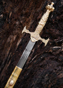 Ceremonial sword, gold, semi-sharp