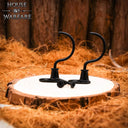 Wandhaken, Paar, schwarz