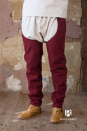 Bernolf chausses, wool blend, red