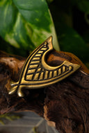 Médiéval extrémité de ceinture 4,5 cm, bronze